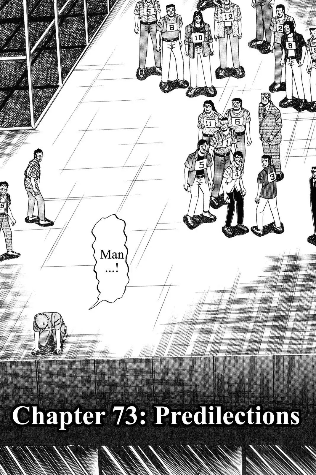 Gambling Apocalypse Kaiji - Kaiji Part 1 Chapter 73 page 1 - Chapter 73: Predilections