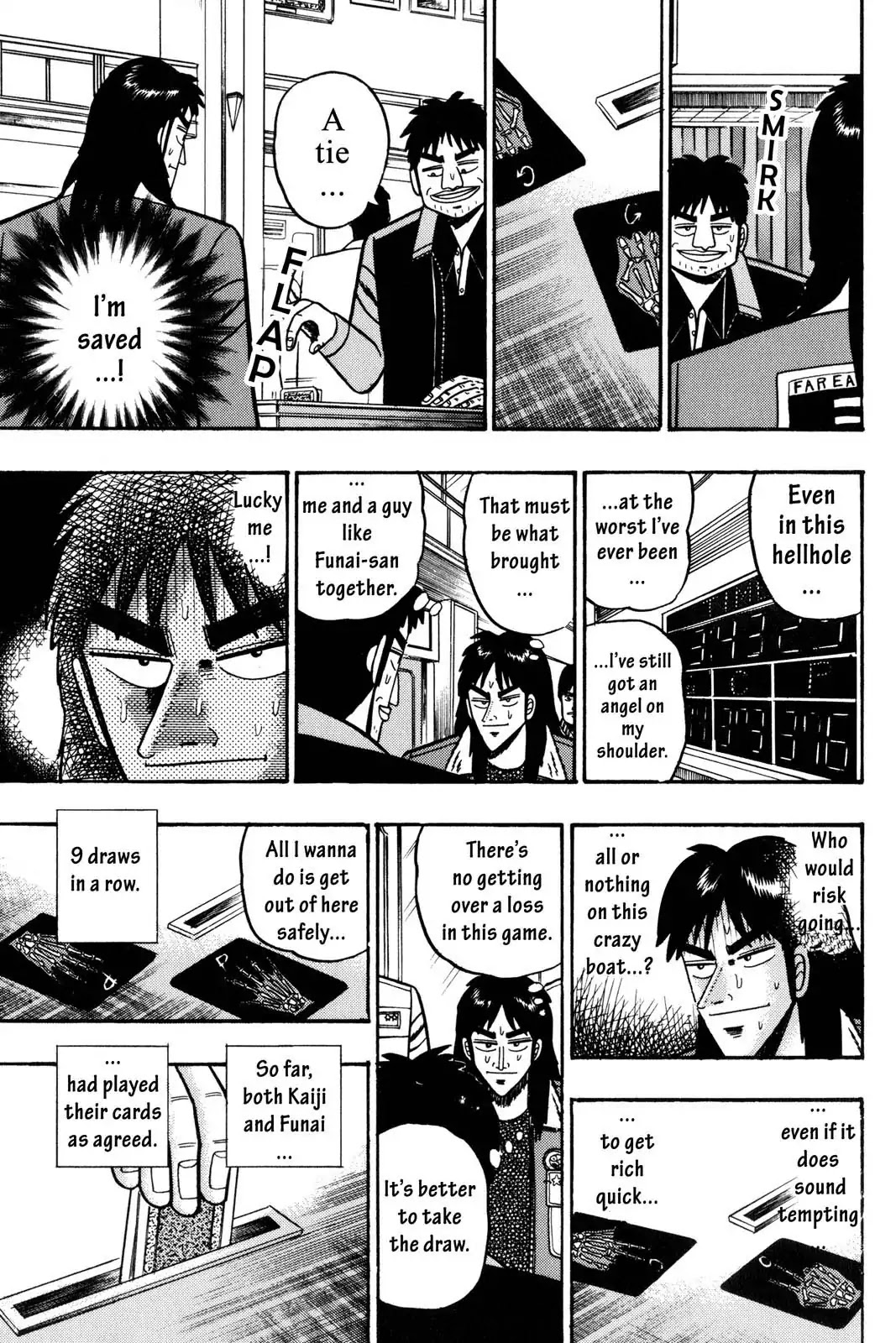 Gambling Apocalypse Kaiji - Kaiji Part 1 Chapter 8 page 13 - Chapter 8: Dirty Tricks