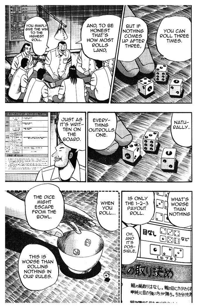 Gambling Heathen Kaiji - Kaiji Part 2 Chapter 10 page 15 - Chapter 10: Rolls