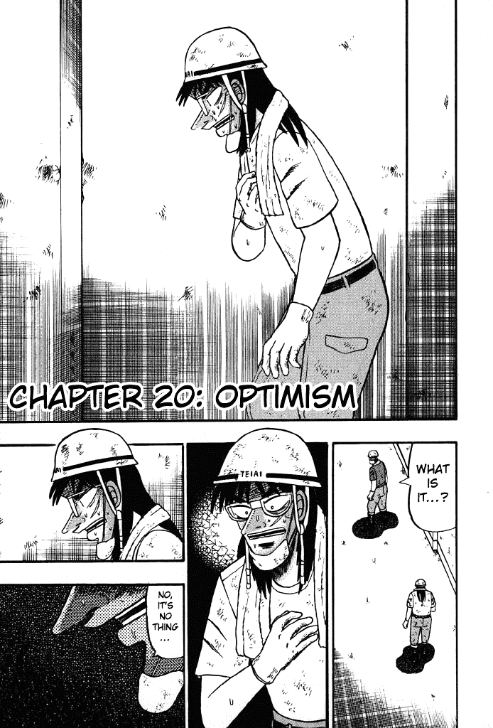 Gambling Heathen Kaiji - Kaiji Part 2 Chapter 20 page 1 - Chapter 20: Optimism