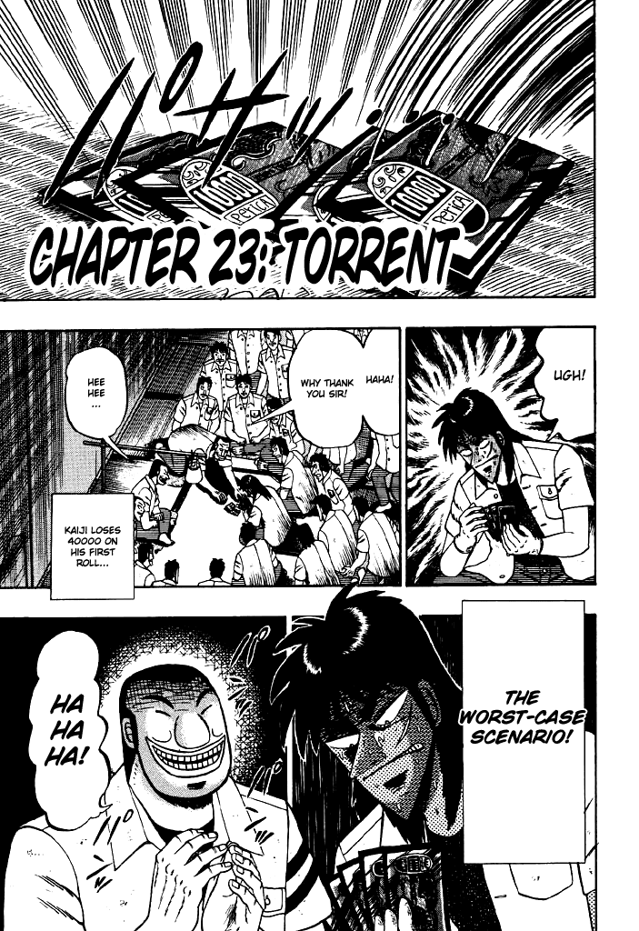 Gambling Heathen Kaiji - Kaiji Part 2 Chapter 33 page 1 - Chapter 33: Torrent