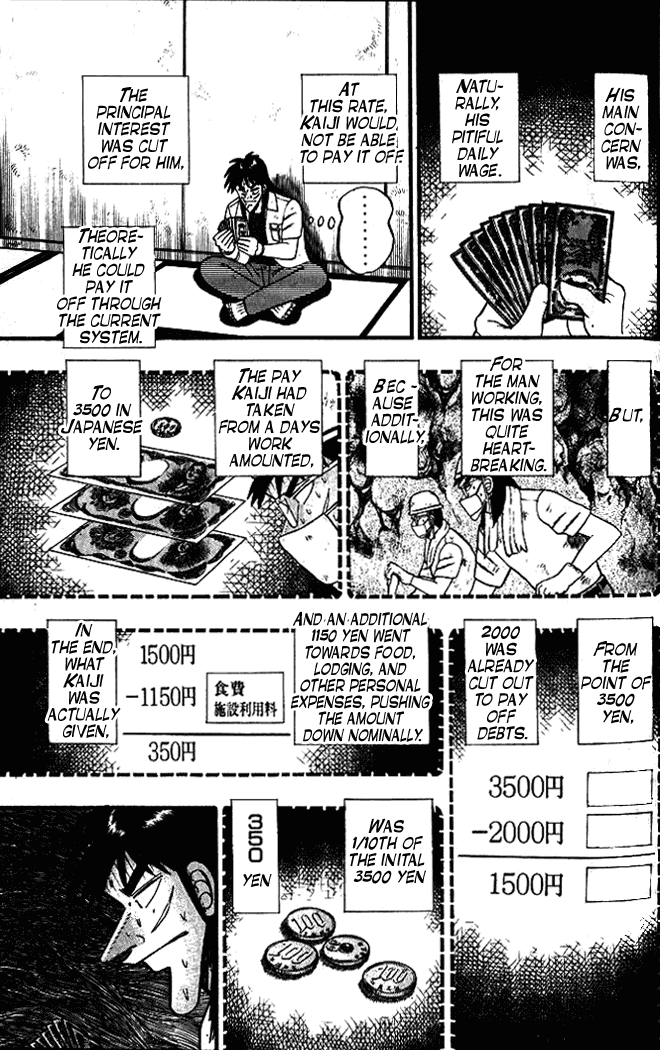 Gambling Heathen Kaiji - Kaiji Part 2 Chapter 5 page 12 - Chapter 5: Wages