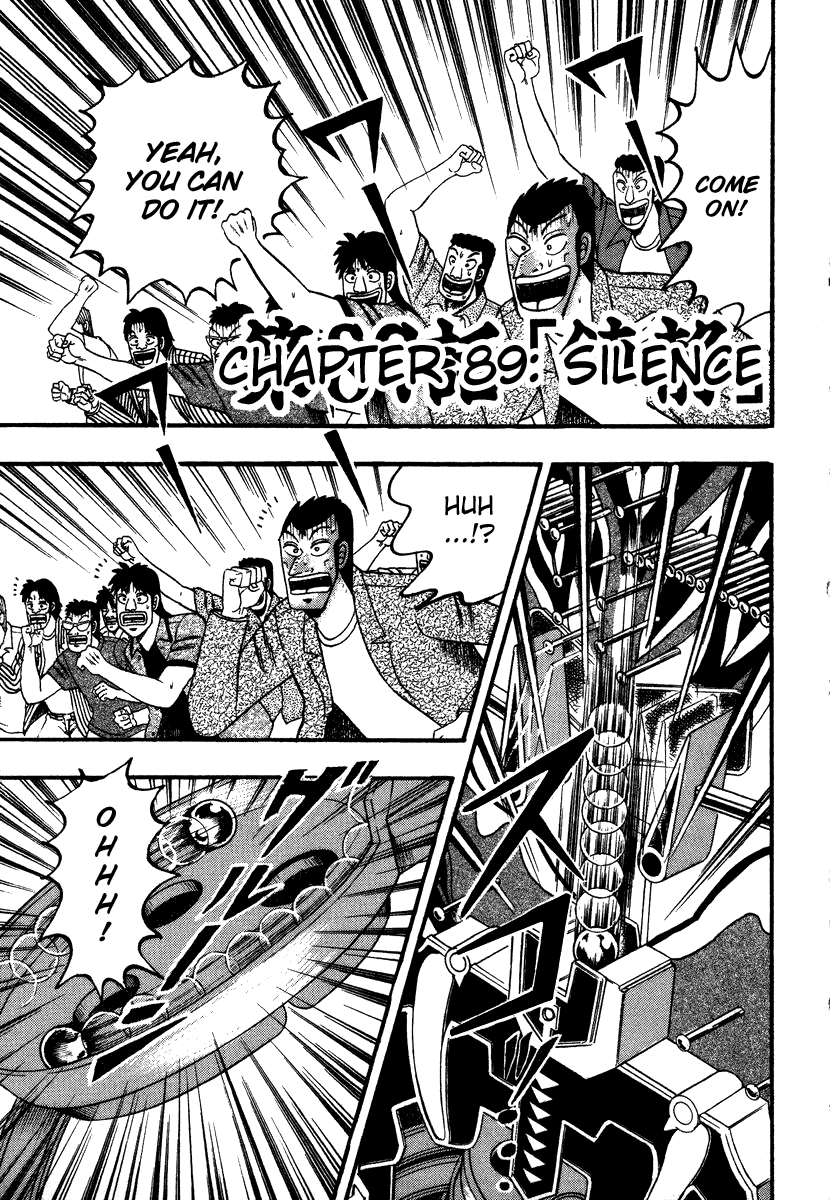 Gambling Heathen Kaiji - Kaiji Part 2 Chapter 89 page 1 - Chapter 89: Silence