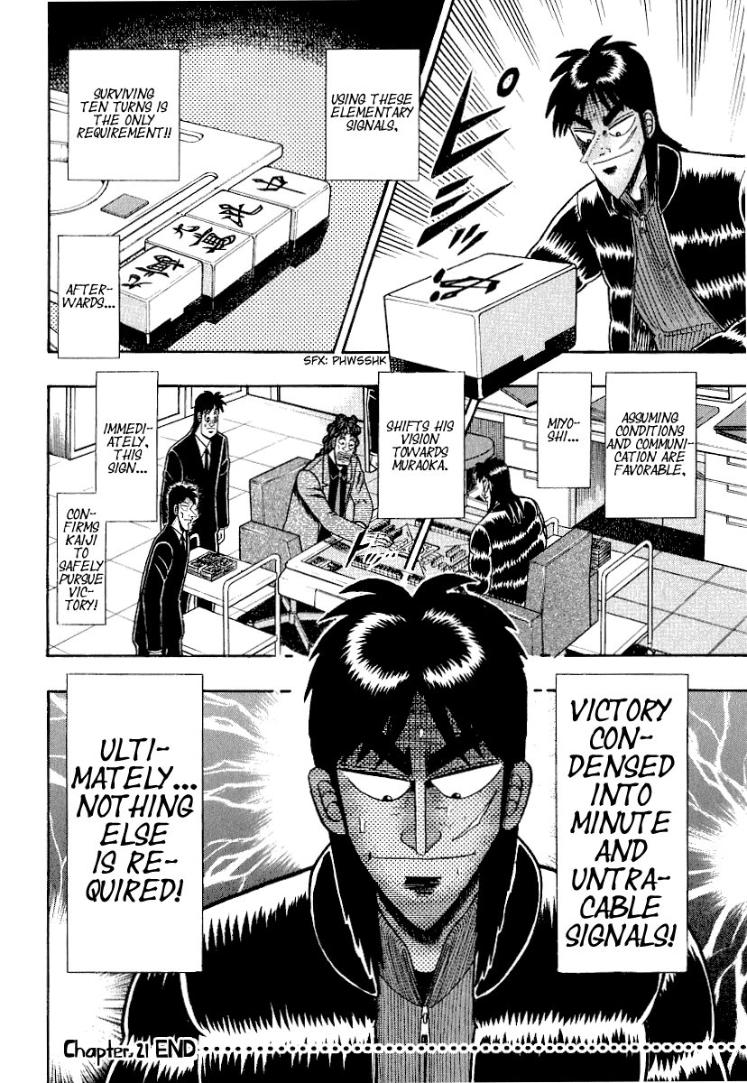 Gambling Outcast Kaiji - Kaiji Part 3 Chapter 21 page 21 - Chapter 21: Foresight