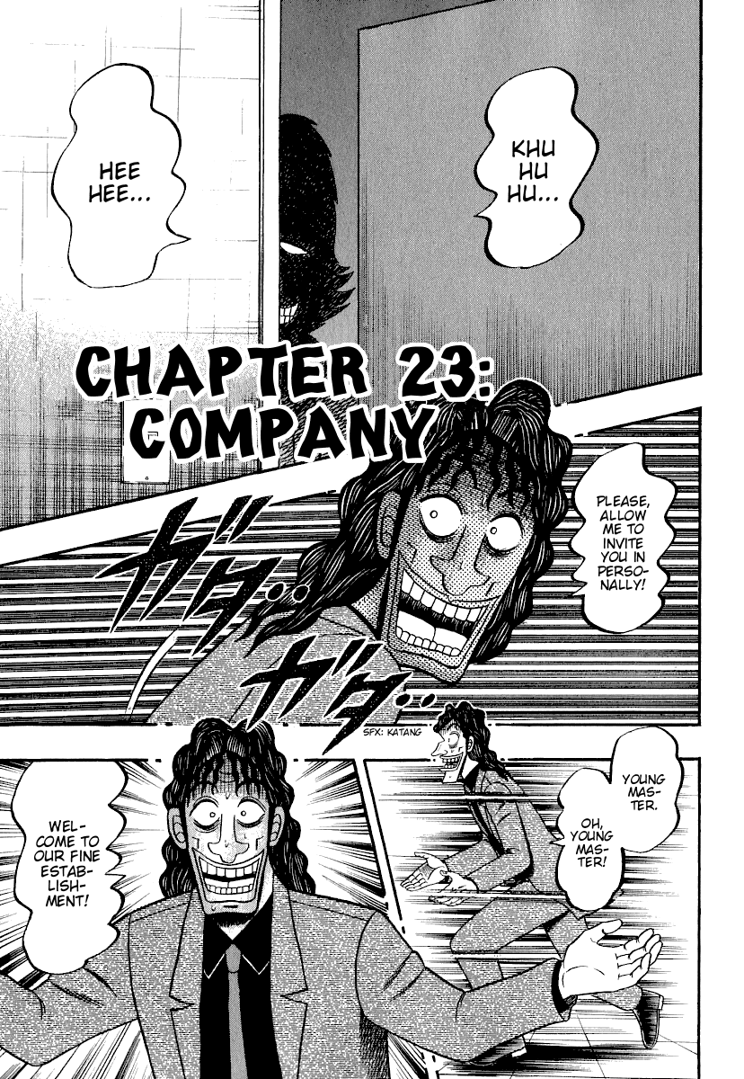 Gambling Outcast Kaiji - Kaiji Part 3 Chapter 23 page 1 - Chapter 23: Company