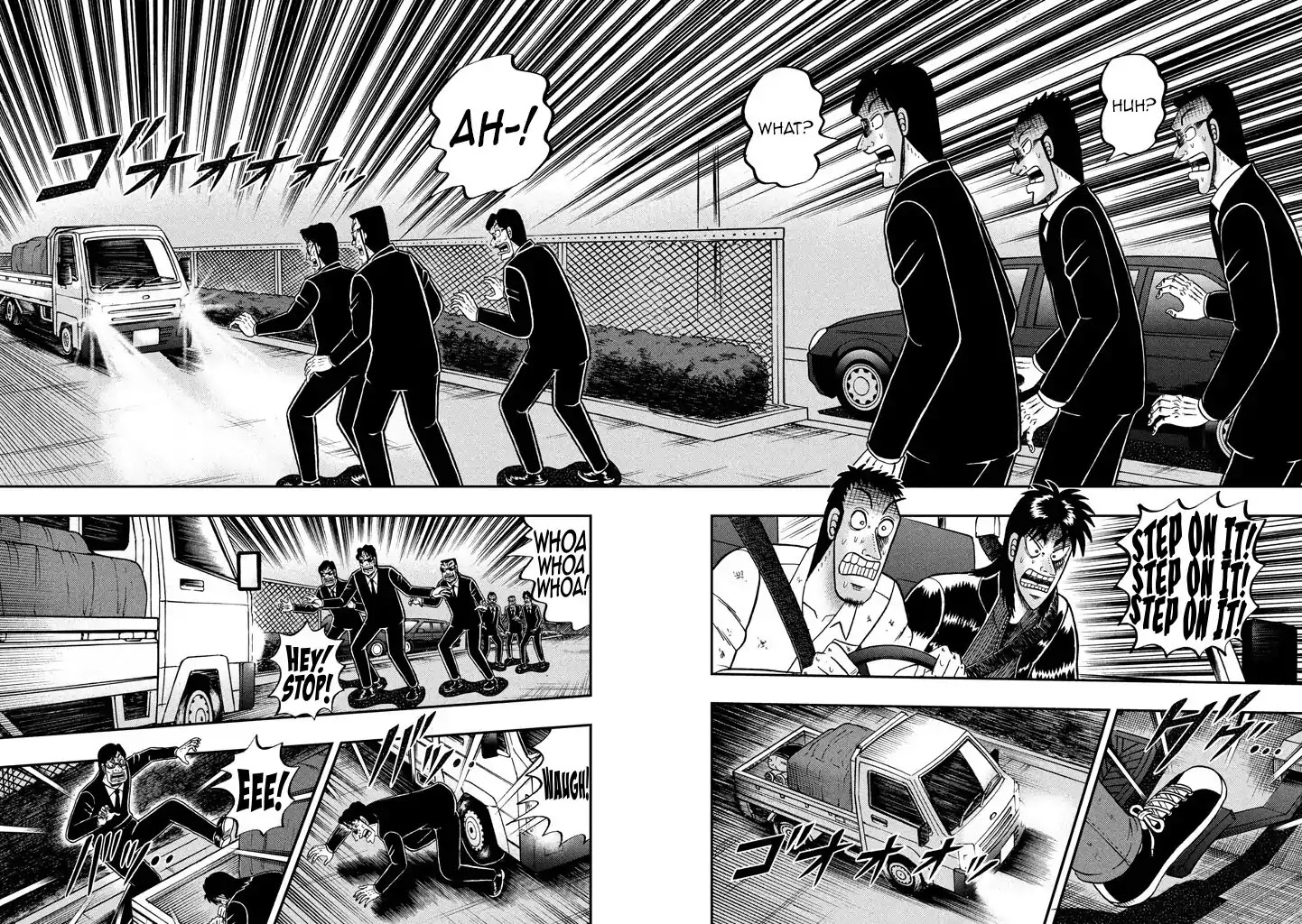 Gambling Outcast Kaiji: The 2.4 Billion Escape Arc - Kaiji Part 6 Chapter 258 page 14 - Chapter 258: Blockade