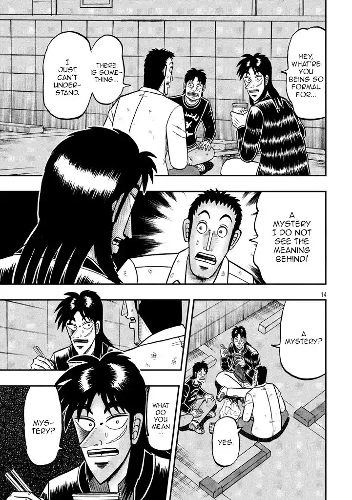 Gambling Outcast Kaiji: The 2.4 Billion Escape Arc - Kaiji Part 6 Chapter 261 page 14 - Chapter 261: Cheers