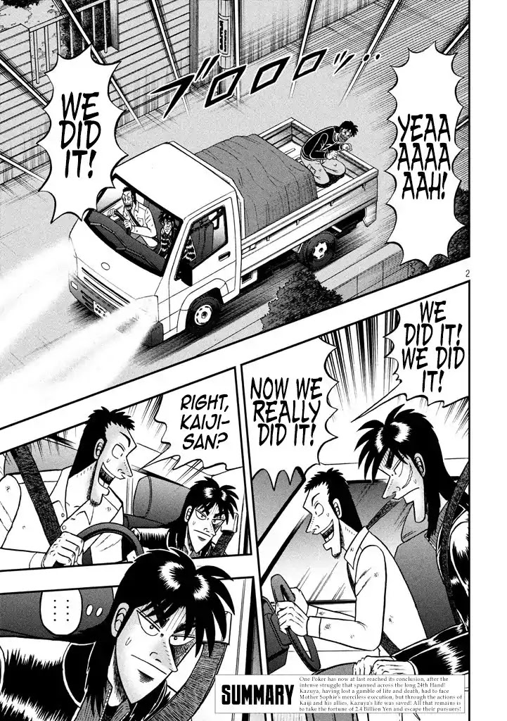 Gambling Outcast Kaiji: The 2.4 Billion Escape Arc - Kaiji Part 6 Chapter 261 page 2 - Chapter 261: Cheers