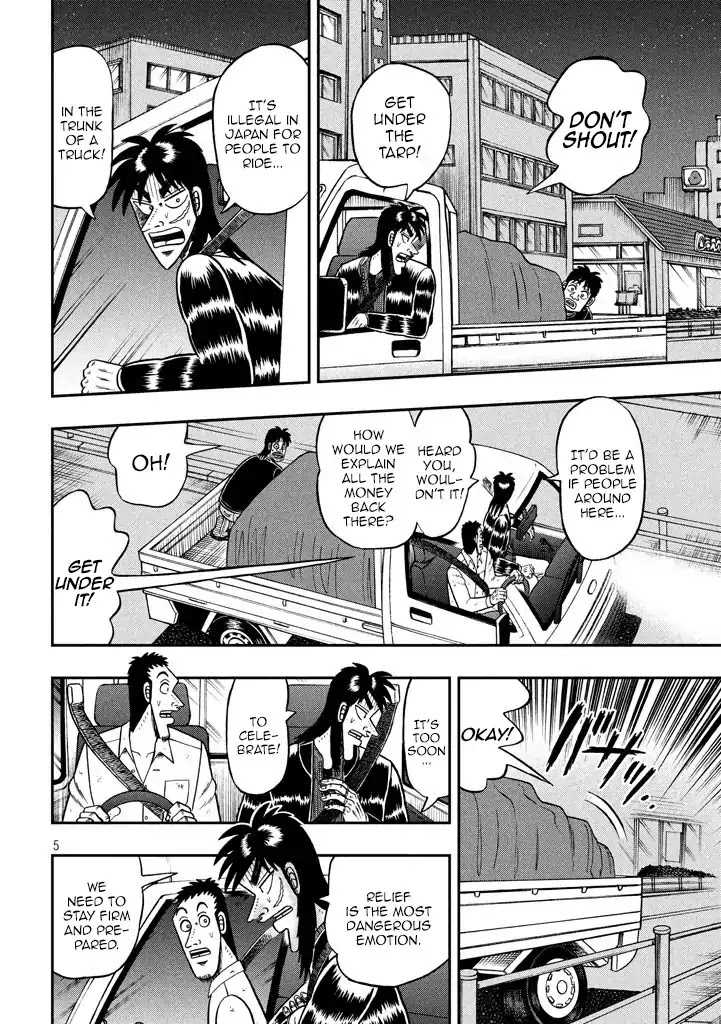 Gambling Outcast Kaiji: The 2.4 Billion Escape Arc - Kaiji Part 6 Chapter 261 page 5 - Chapter 261: Cheers