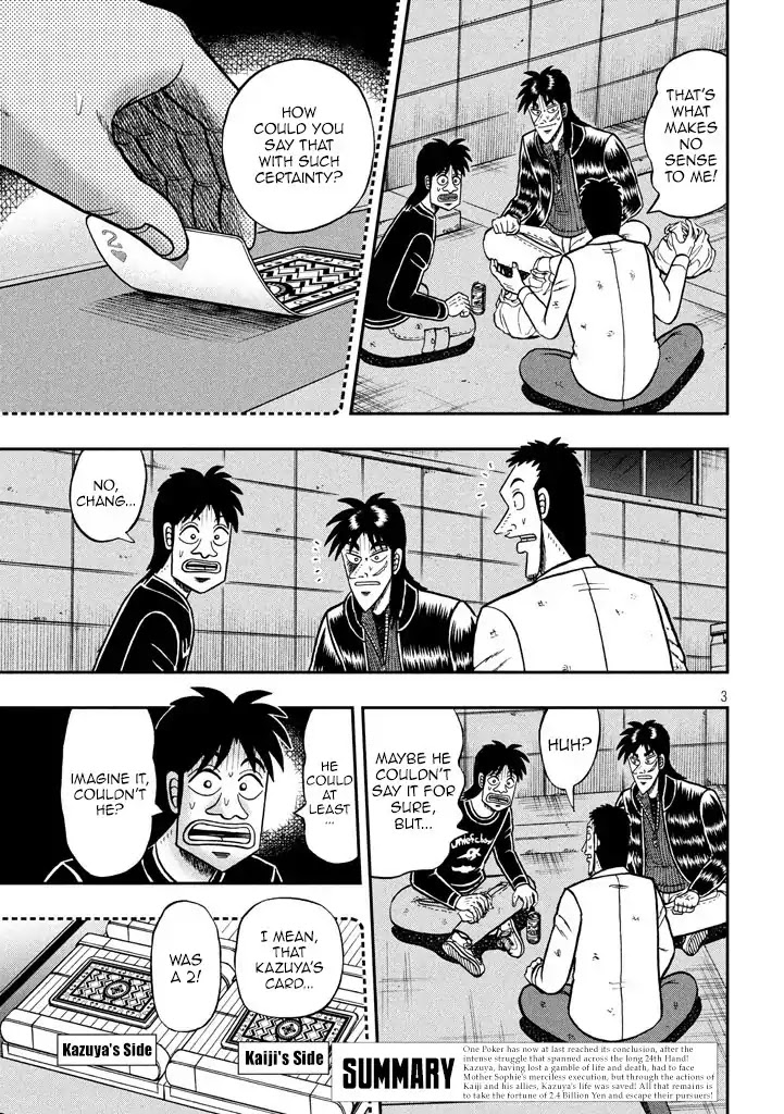 Gambling Outcast Kaiji: The 2.4 Billion Escape Arc - Kaiji Part 6 Chapter 262 page 3 - Chapter 262: Expatiation