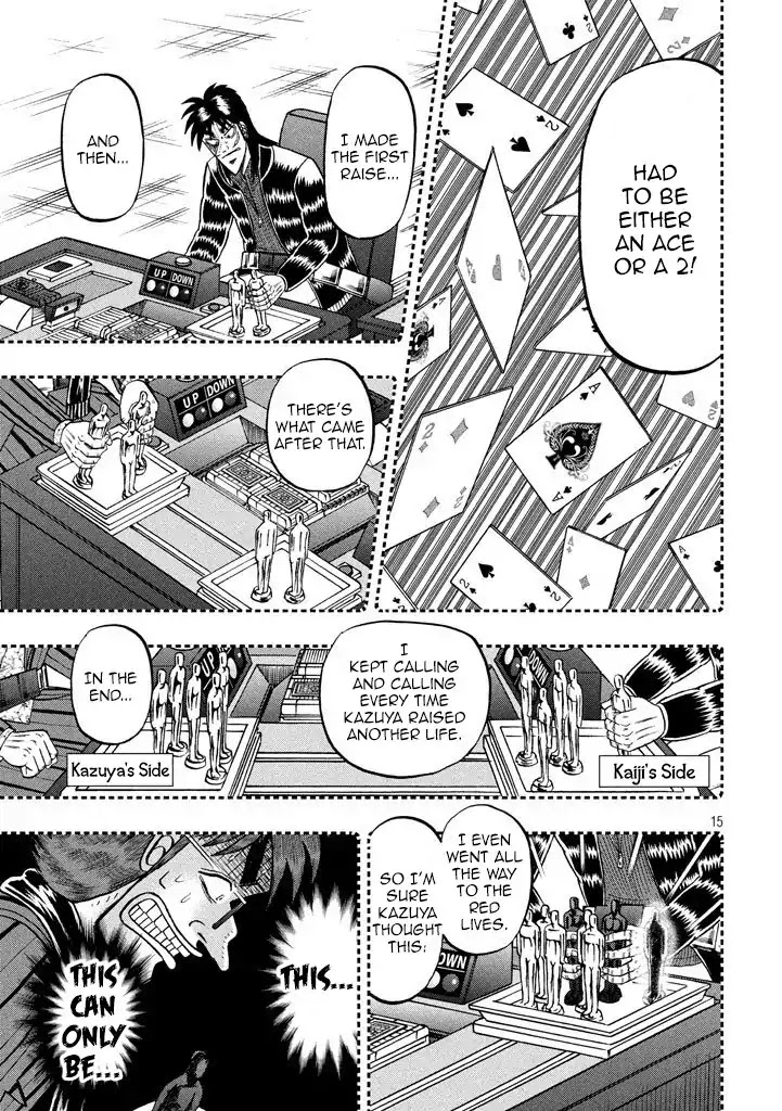 Gambling Outcast Kaiji: The 2.4 Billion Escape Arc - Kaiji Part 6 Chapter 265 page 15 - Chapter 265: Definite