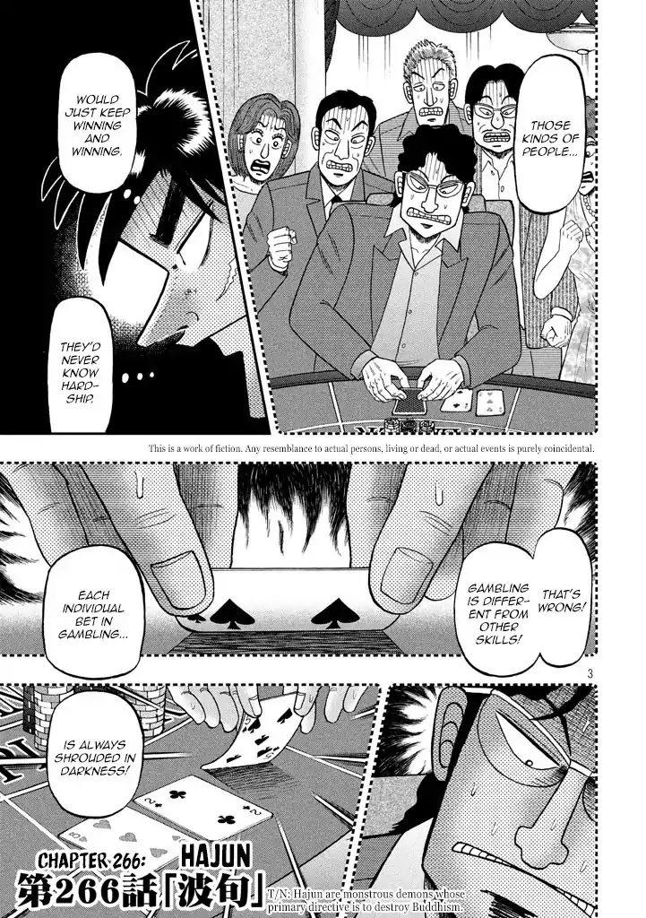 Gambling Outcast Kaiji: The 2.4 Billion Escape Arc - Kaiji Part 6 Chapter 266 page 3 - Chapter 266: Hajun