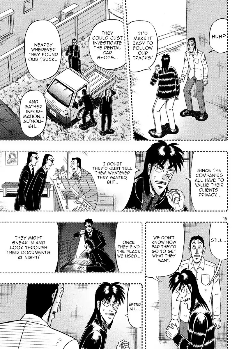 Gambling Outcast Kaiji: The 2.4 Billion Escape Arc - Kaiji Part 6 Chapter 272 page 15 - Chapter 272: Base