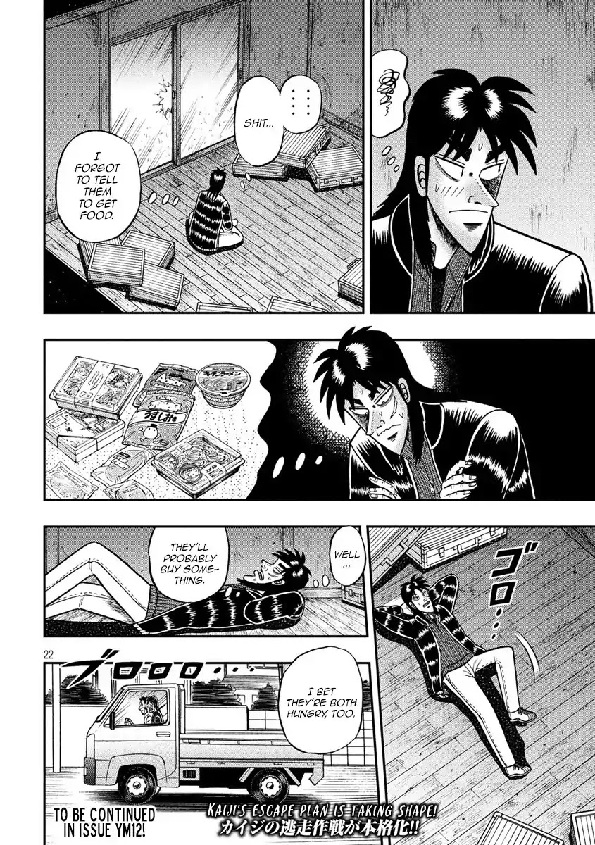 Gambling Outcast Kaiji: The 2.4 Billion Escape Arc - Kaiji Part 6 Chapter 272 page 22 - Chapter 272: Base