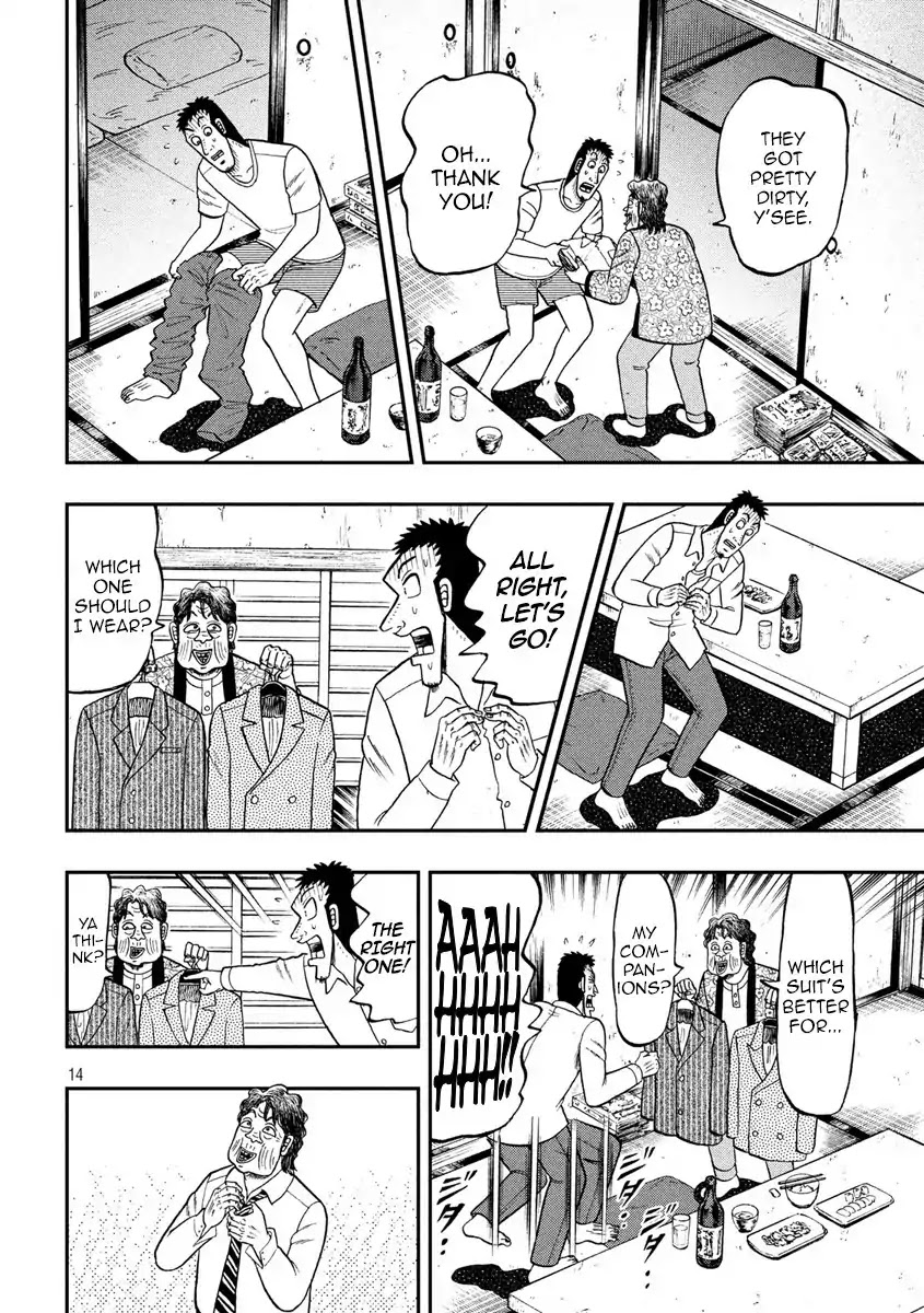 Gambling Outcast Kaiji: The 2.4 Billion Escape Arc - Kaiji Part 6 Chapter 279 page 14 - Chapter 279: Pleading