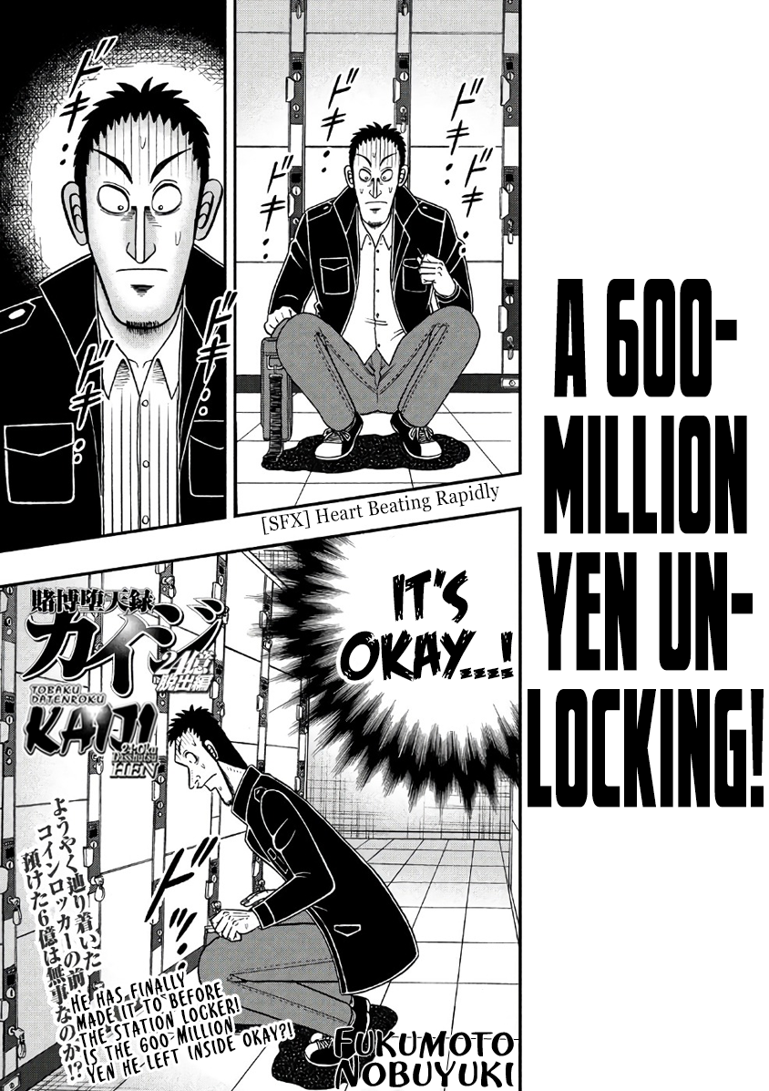 Gambling Outcast Kaiji: The 2.4 Billion Escape Arc - Kaiji Part 6 Chapter 282 page 1 - Chapter 282: Unlocking