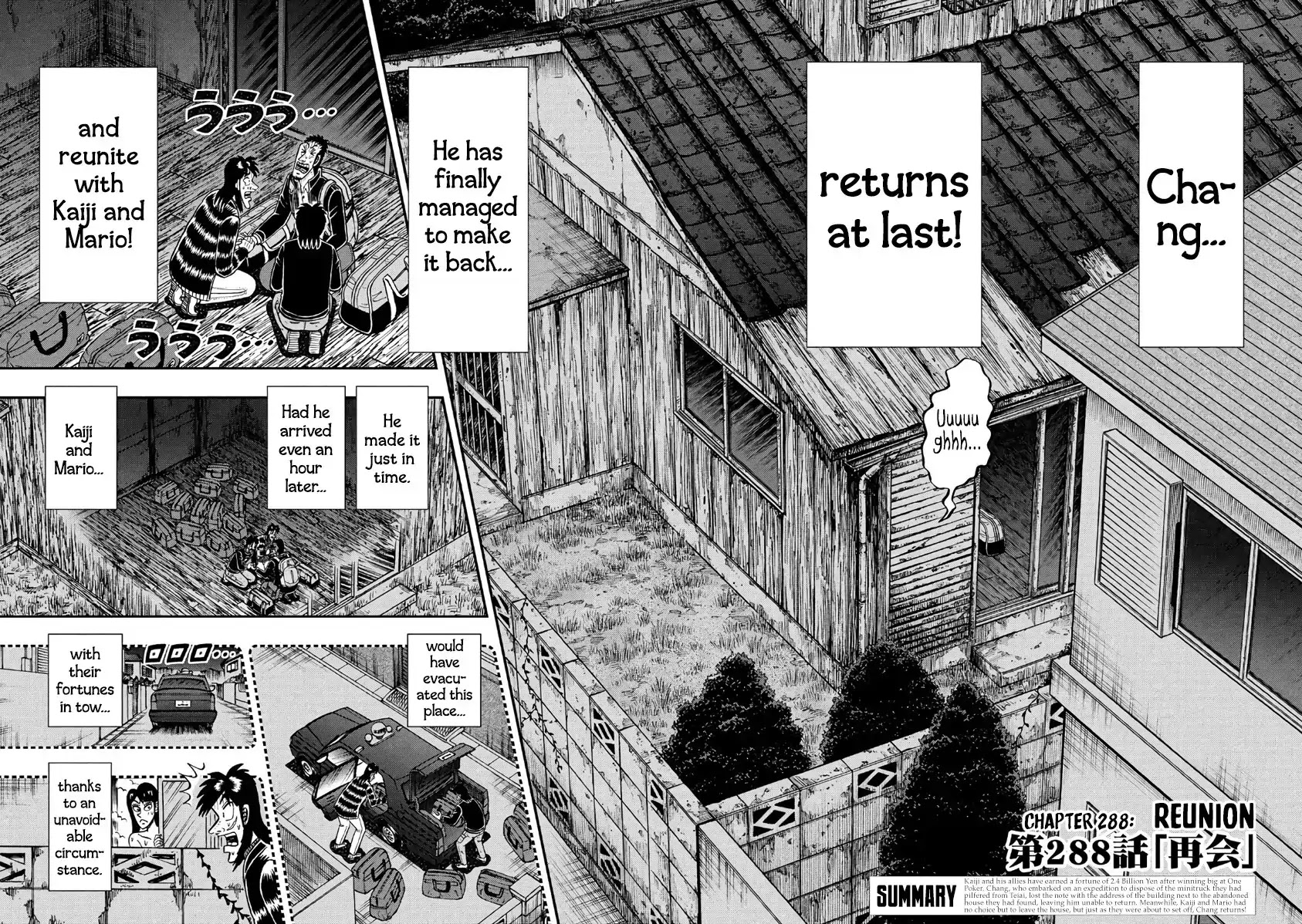 Gambling Outcast Kaiji: The 2.4 Billion Escape Arc - Kaiji Part 6 Chapter 288 page 2 - Chapter 288: Reunion