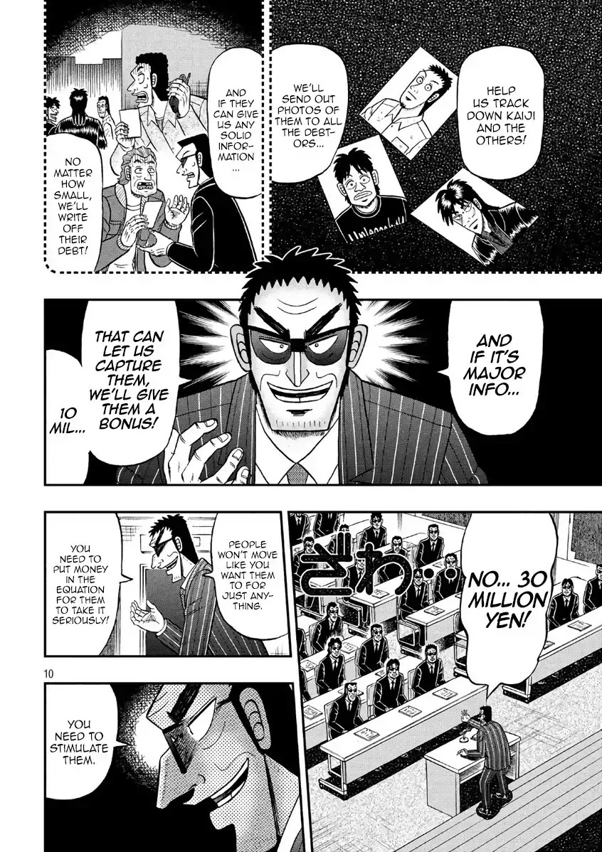 Gambling Outcast Kaiji: The 2.4 Billion Escape Arc - Kaiji Part 6 Chapter 289 page 10 - Chapter 289: Manhunt