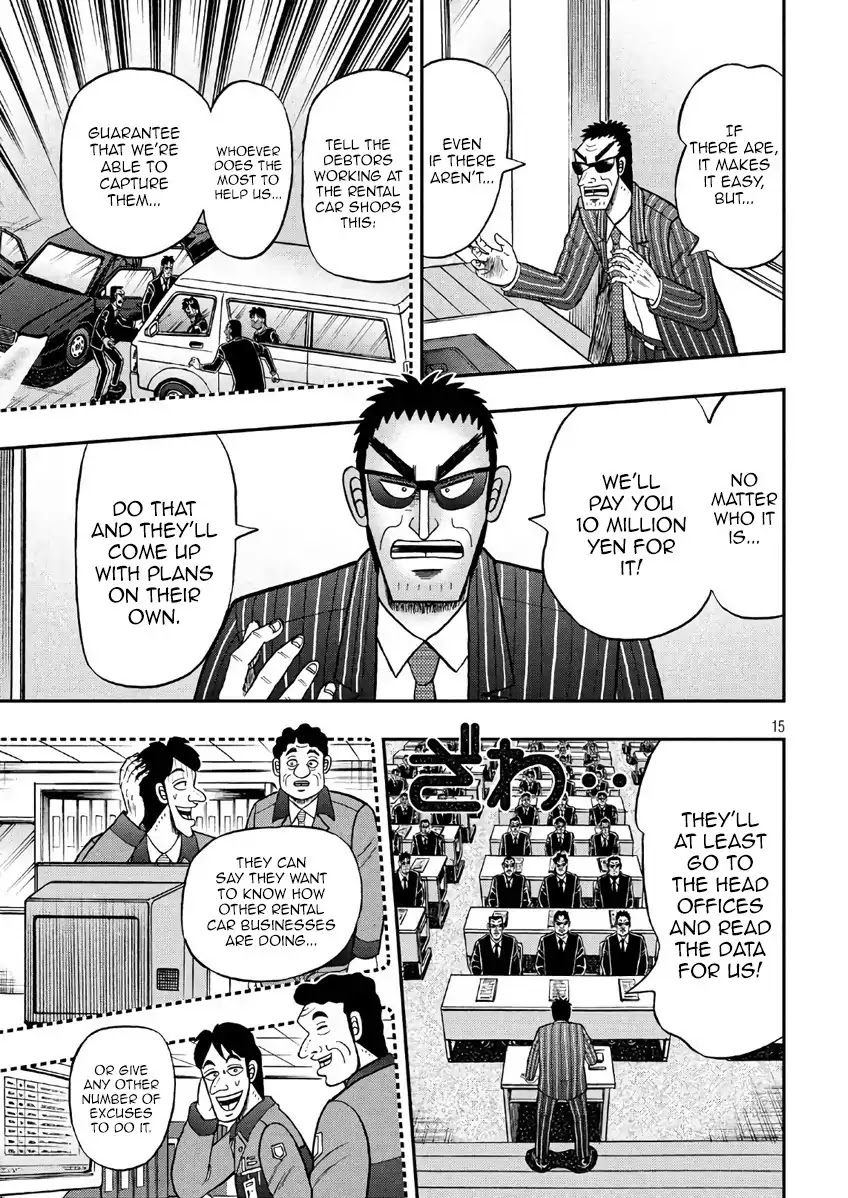 Gambling Outcast Kaiji: The 2.4 Billion Escape Arc - Kaiji Part 6 Chapter 289 page 15 - Chapter 289: Manhunt
