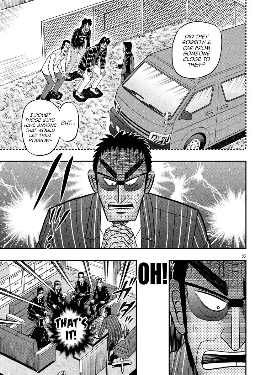 Gambling Outcast Kaiji: The 2.4 Billion Escape Arc - Kaiji Part 6 Chapter 289 page 23 - Chapter 289: Manhunt