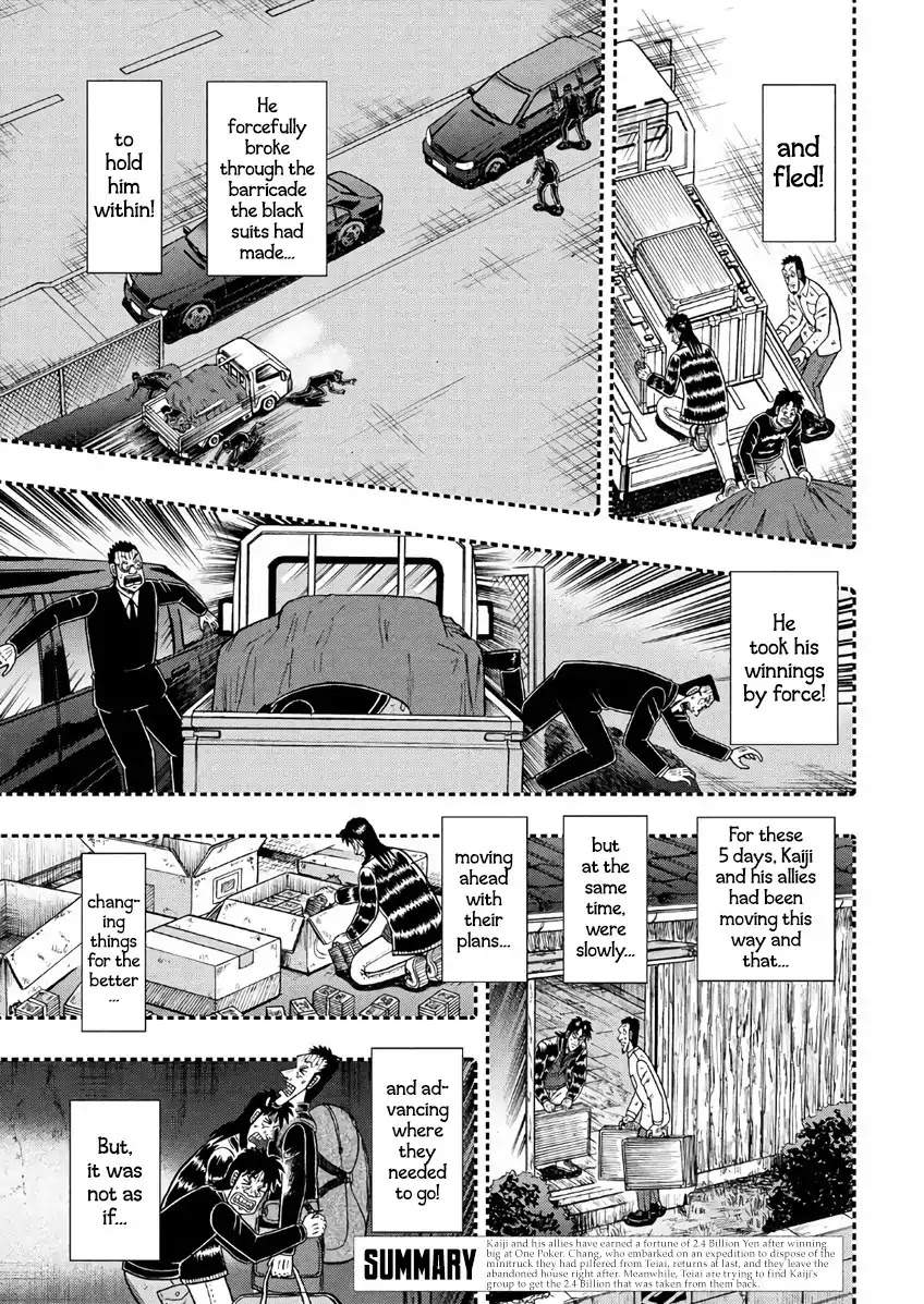 Gambling Outcast Kaiji: The 2.4 Billion Escape Arc - Kaiji Part 6 Chapter 289 page 3 - Chapter 289: Manhunt