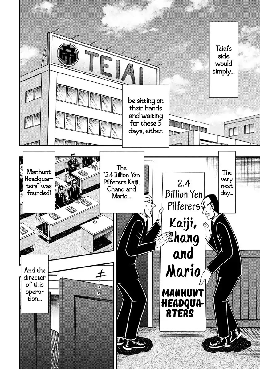 Gambling Outcast Kaiji: The 2.4 Billion Escape Arc - Kaiji Part 6 Chapter 289 page 4 - Chapter 289: Manhunt