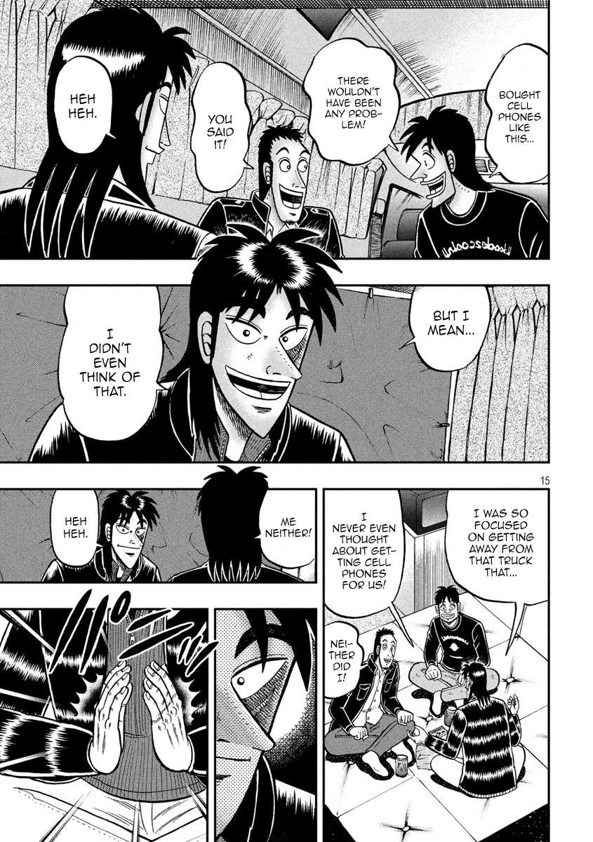 Gambling Outcast Kaiji: The 2.4 Billion Escape Arc - Kaiji Part 6 Chapter 295 page 15 - Chapter 295: Imperative