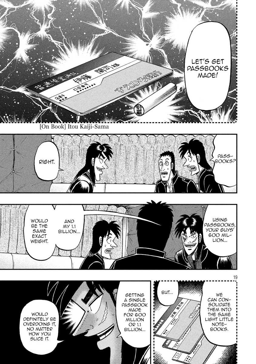 Gambling Outcast Kaiji: The 2.4 Billion Escape Arc - Kaiji Part 6 Chapter 295 page 19 - Chapter 295: Imperative