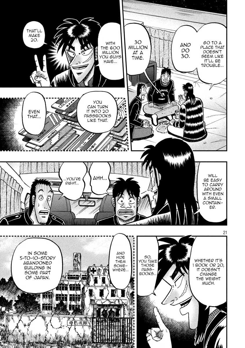 Gambling Outcast Kaiji: The 2.4 Billion Escape Arc - Kaiji Part 6 Chapter 295 page 21 - Chapter 295: Imperative