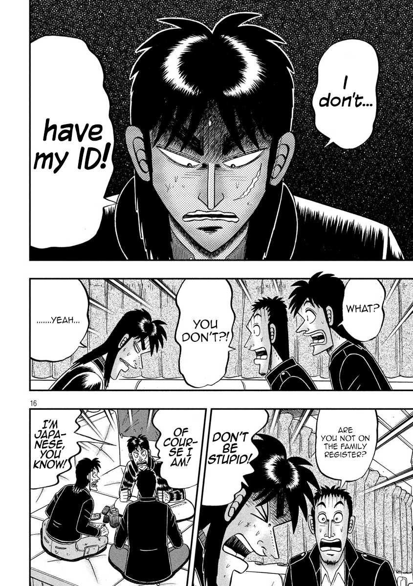 Gambling Outcast Kaiji: The 2.4 Billion Escape Arc - Kaiji Part 6 Chapter 296 page 16 - Chapter 296: Blind Spot