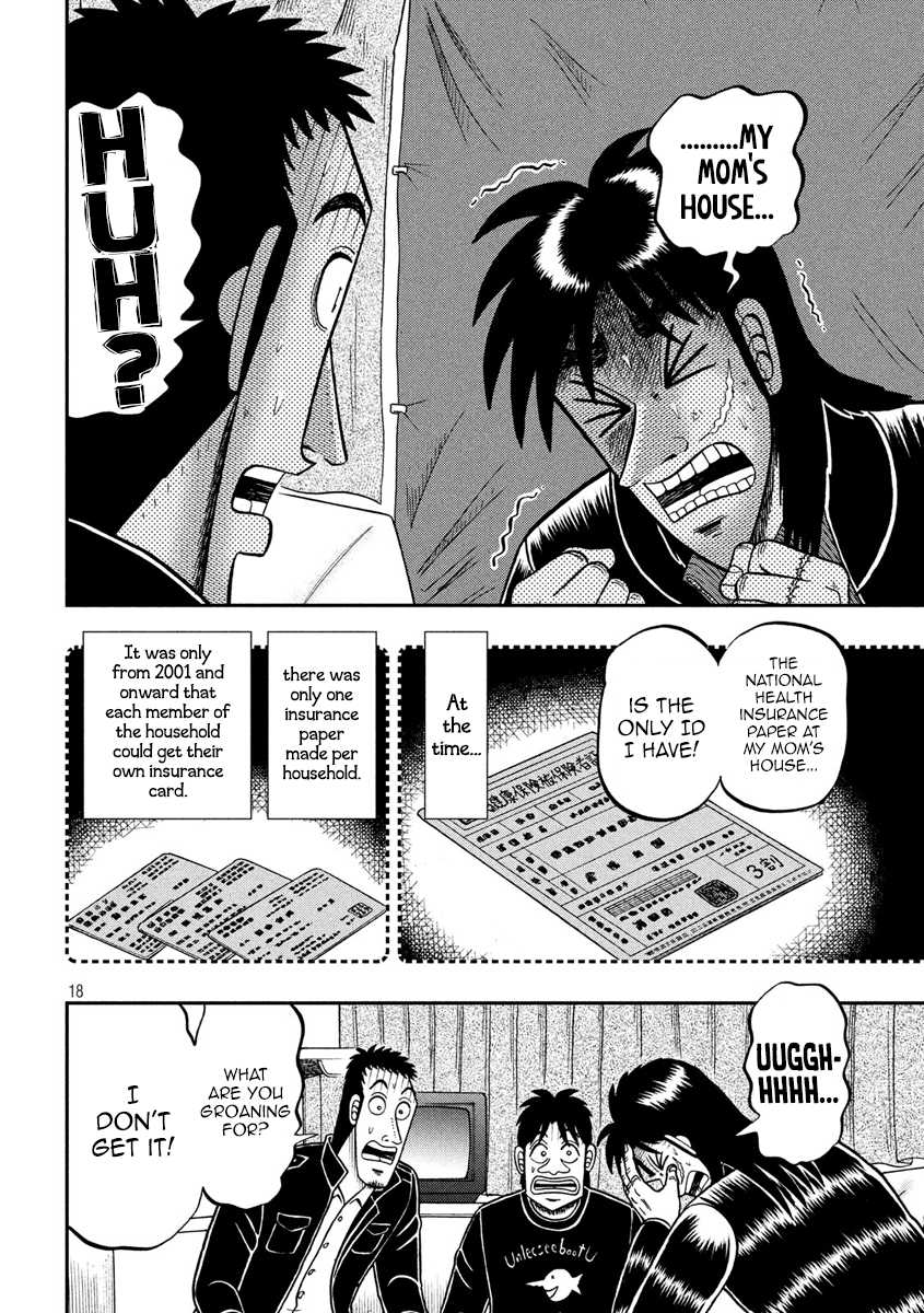 Gambling Outcast Kaiji: The 2.4 Billion Escape Arc - Kaiji Part 6 Chapter 296 page 18 - Chapter 296: Blind Spot