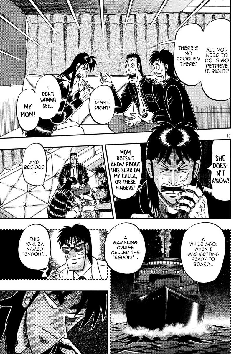 Gambling Outcast Kaiji: The 2.4 Billion Escape Arc - Kaiji Part 6 Chapter 296 page 19 - Chapter 296: Blind Spot