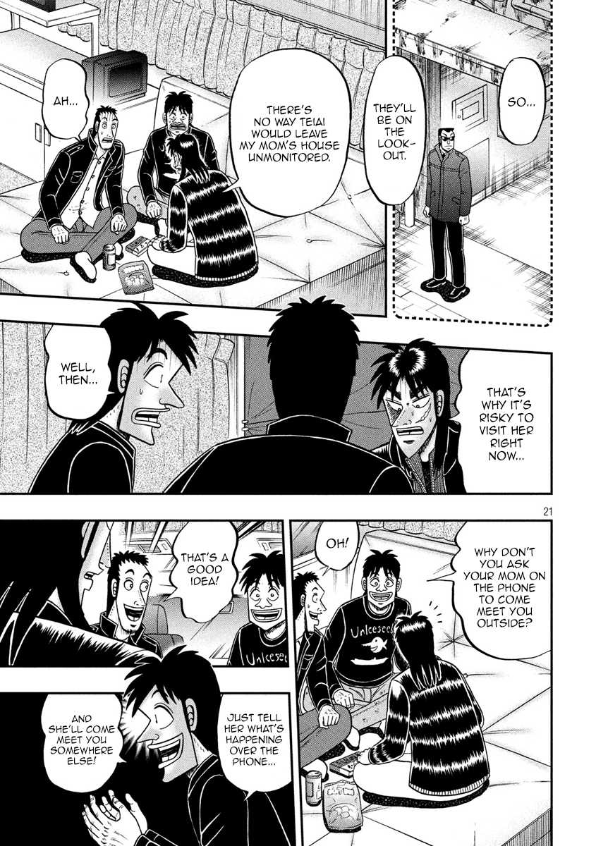 Gambling Outcast Kaiji: The 2.4 Billion Escape Arc - Kaiji Part 6 Chapter 296 page 21 - Chapter 296: Blind Spot