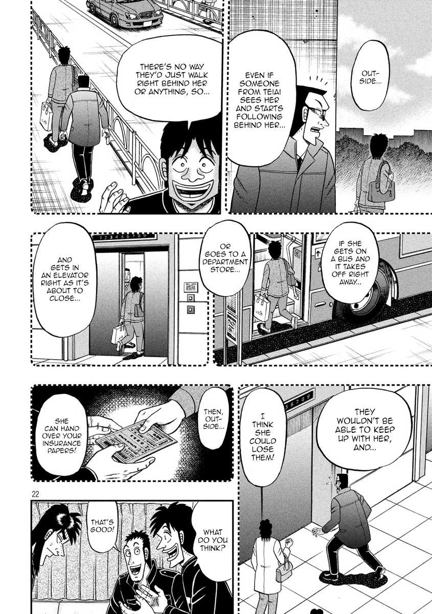 Gambling Outcast Kaiji: The 2.4 Billion Escape Arc - Kaiji Part 6 Chapter 296 page 22 - Chapter 296: Blind Spot
