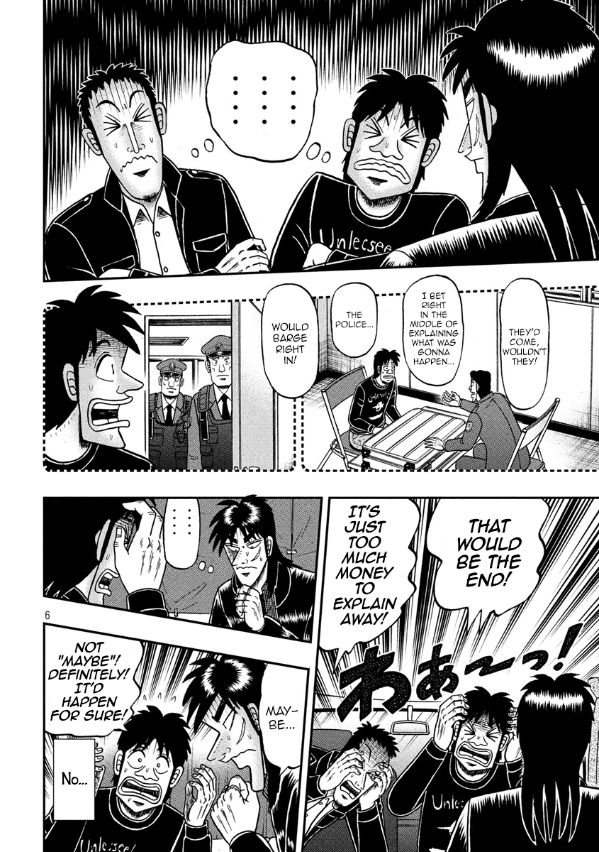 Gambling Outcast Kaiji: The 2.4 Billion Escape Arc - Kaiji Part 6 Chapter 296 page 6 - Chapter 296: Blind Spot