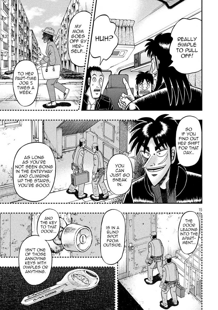 Gambling Outcast Kaiji: The 2.4 Billion Escape Arc - Kaiji Part 6 Chapter 297 page 15 - Chapter 297: Family Home