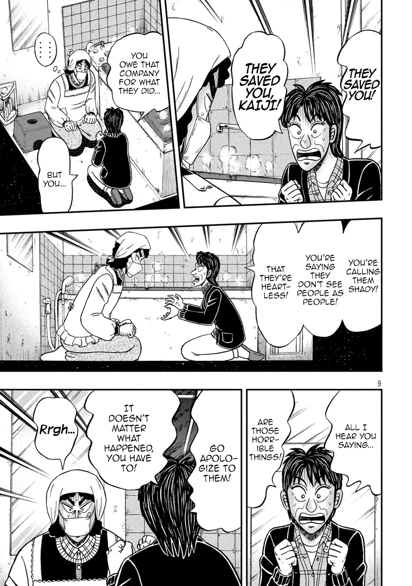 Gambling Outcast Kaiji: The 2.4 Billion Escape Arc - Kaiji Part 6 Chapter 301 page 9 - Chapter 301: Bankrupt