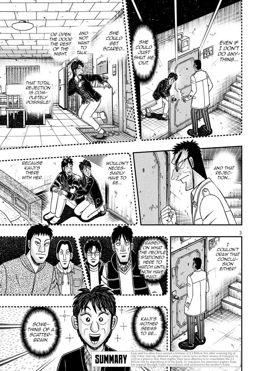 Gambling Outcast Kaiji: The 2.4 Billion Escape Arc - Kaiji Part 6 Chapter 308 page 3 - Chapter 308: Cornered Mouse
