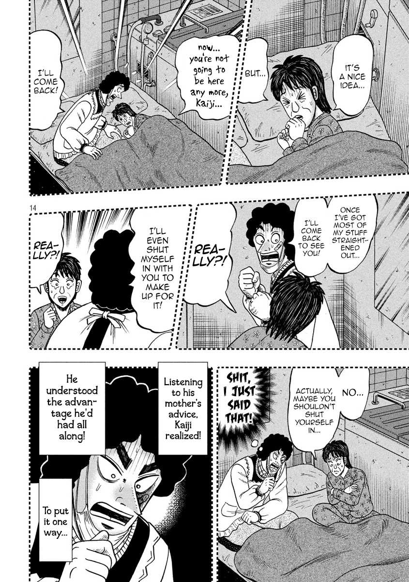 Gambling Outcast Kaiji: The 2.4 Billion Escape Arc - Kaiji Part 6 Chapter 318 page 14 - Chapter 318: Revelation