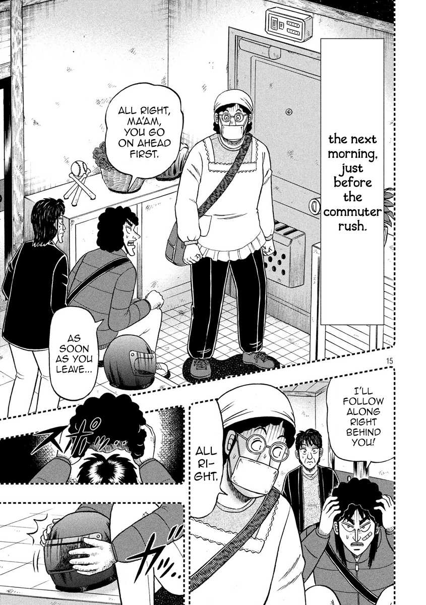 Gambling Outcast Kaiji: The 2.4 Billion Escape Arc - Kaiji Part 6 Chapter 319 page 15 - Chapter 319: Leaving the Nest