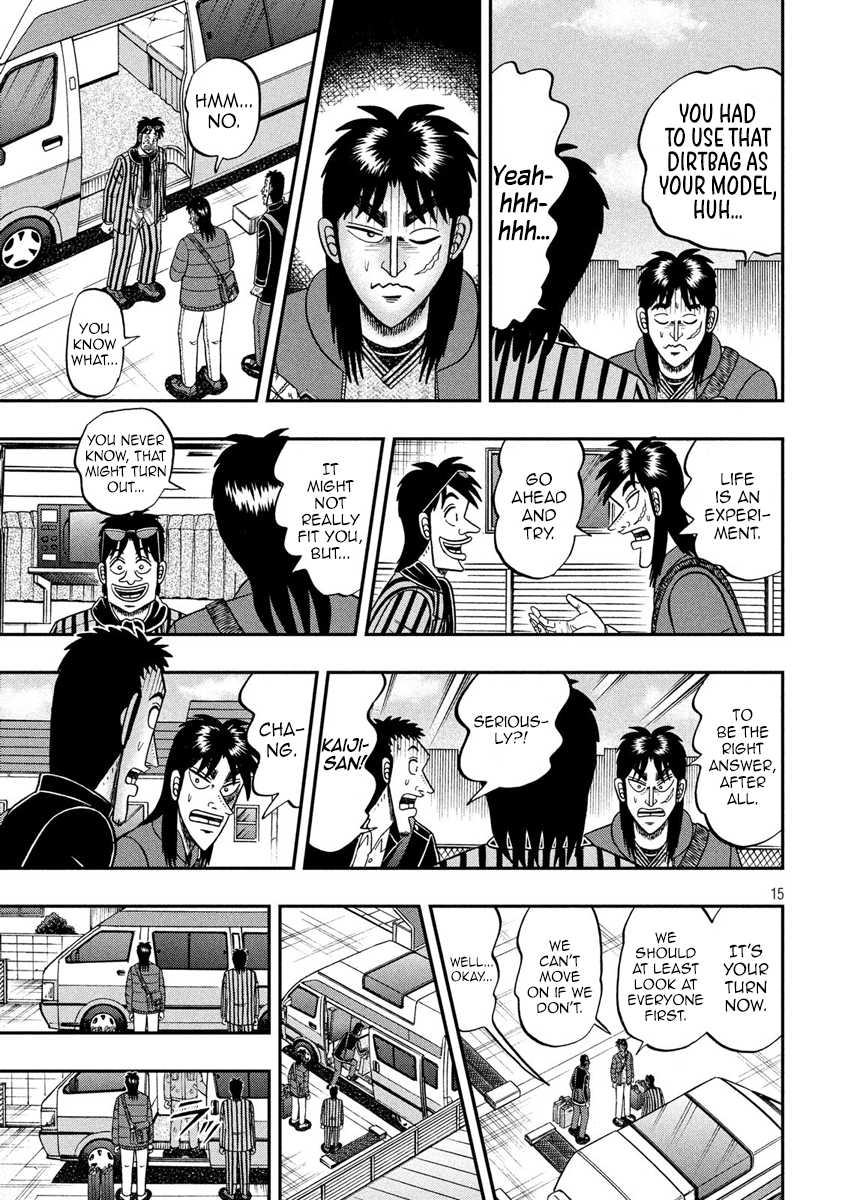 Gambling Outcast Kaiji: The 2.4 Billion Escape Arc - Kaiji Part 6 Chapter 321 page 15 - Chapter 321: Befitting