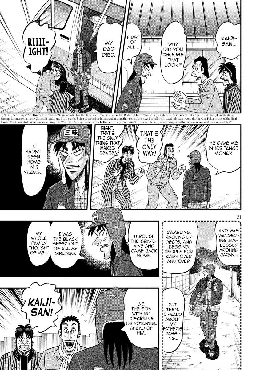 Gambling Outcast Kaiji: The 2.4 Billion Escape Arc - Kaiji Part 6 Chapter 321 page 21 - Chapter 321: Befitting