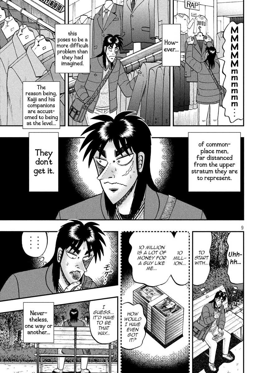Gambling Outcast Kaiji: The 2.4 Billion Escape Arc - Kaiji Part 6 Chapter 321 page 9 - Chapter 321: Befitting