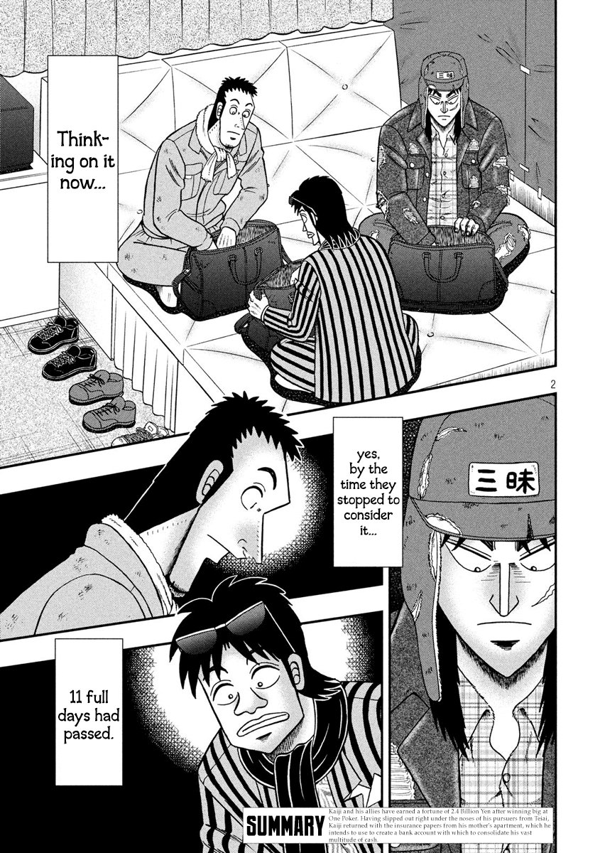 Gambling Outcast Kaiji: The 2.4 Billion Escape Arc - Kaiji Part 6 Chapter 322 page 2 - Chapter 322: Teller Window