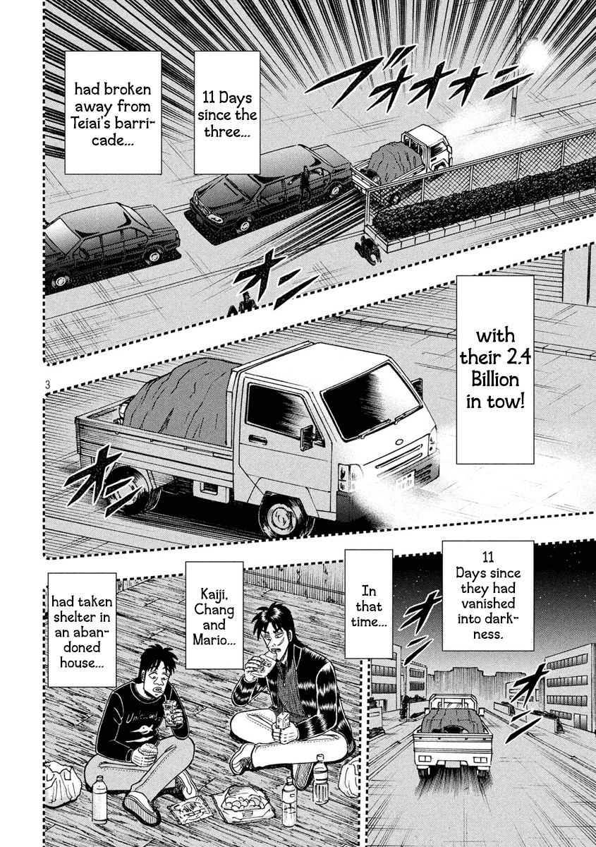 Gambling Outcast Kaiji: The 2.4 Billion Escape Arc - Kaiji Part 6 Chapter 322 page 3 - Chapter 322: Teller Window