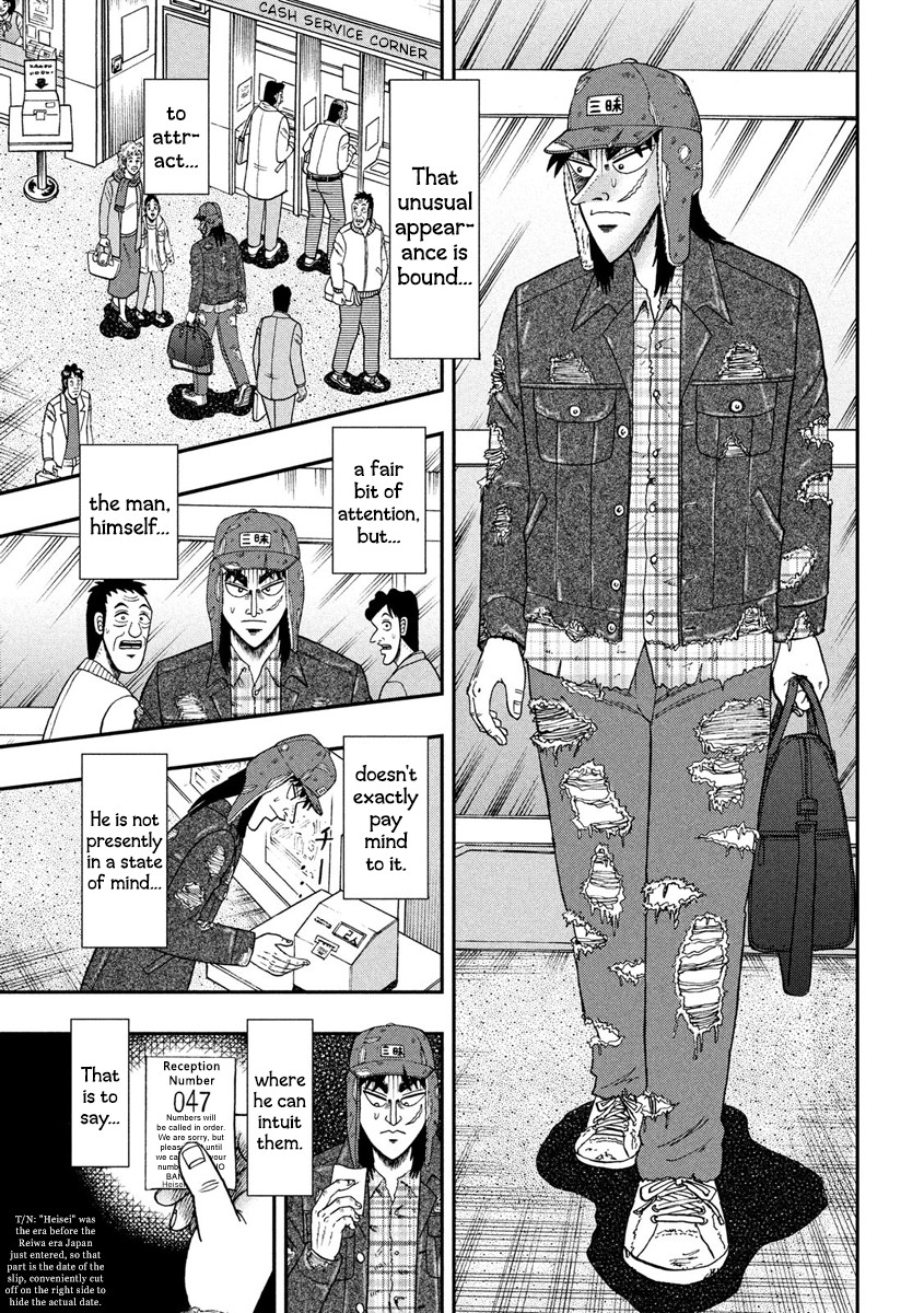 Gambling Outcast Kaiji: The 2.4 Billion Escape Arc - Kaiji Part 6 Chapter 322 page 8 - Chapter 322: Teller Window