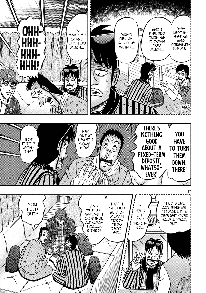 Gambling Outcast Kaiji: The 2.4 Billion Escape Arc - Kaiji Part 6 Chapter 323 page 17 - Chapter 323: Wasteful Spending