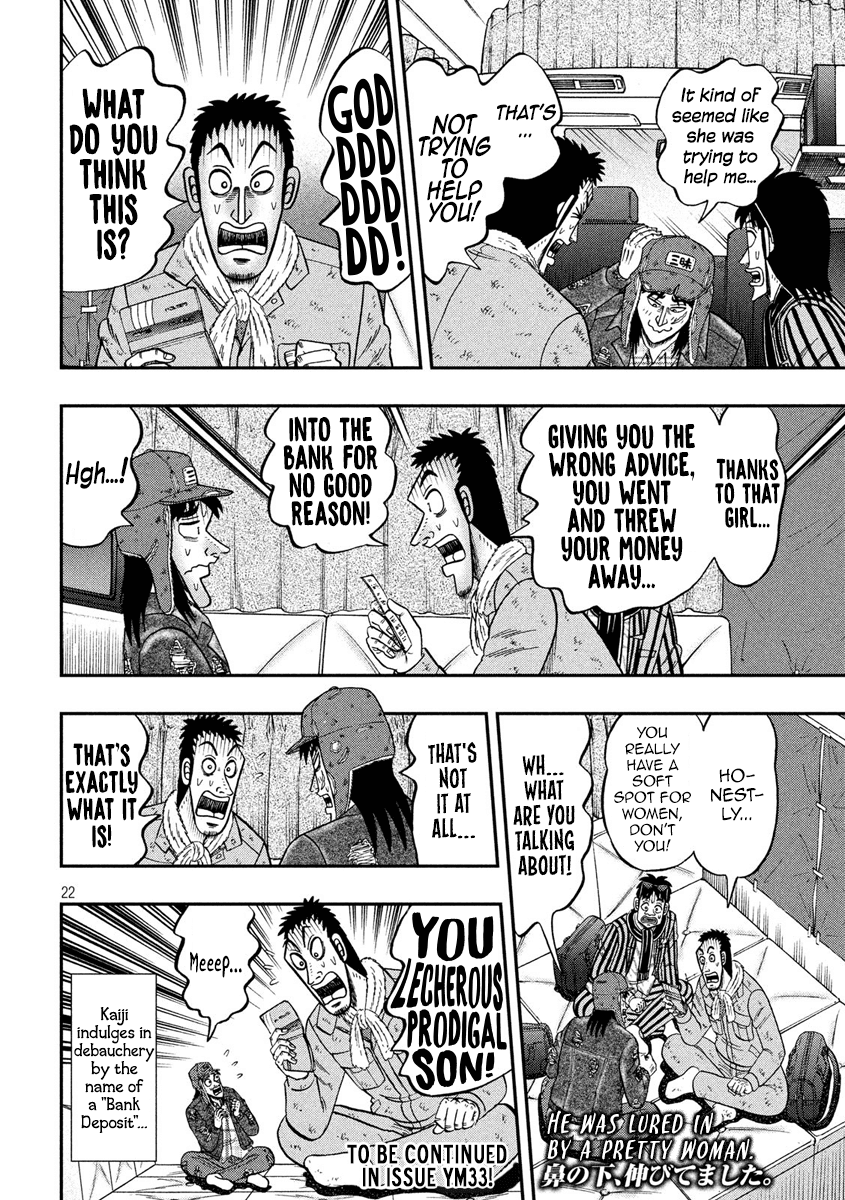 Gambling Outcast Kaiji: The 2.4 Billion Escape Arc - Kaiji Part 6 Chapter 323 page 22 - Chapter 323: Wasteful Spending