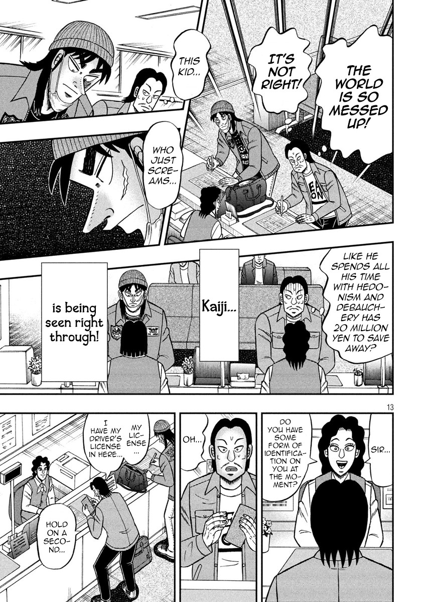Gambling Outcast Kaiji: The 2.4 Billion Escape Arc - Kaiji Part 6 Chapter 324 page 13 - Chapter 324: Paper Slip