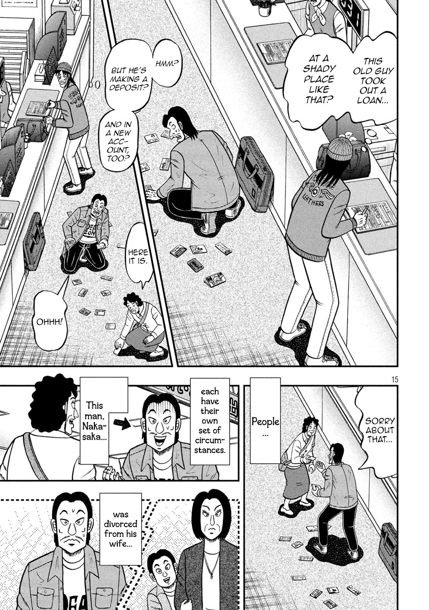 Gambling Outcast Kaiji: The 2.4 Billion Escape Arc - Kaiji Part 6 Chapter 324 page 15 - Chapter 324: Paper Slip